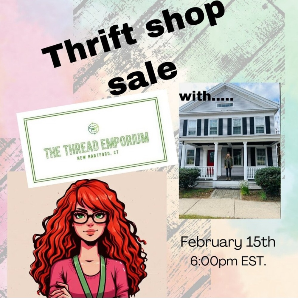 Thrift Shop Sale Event Poster